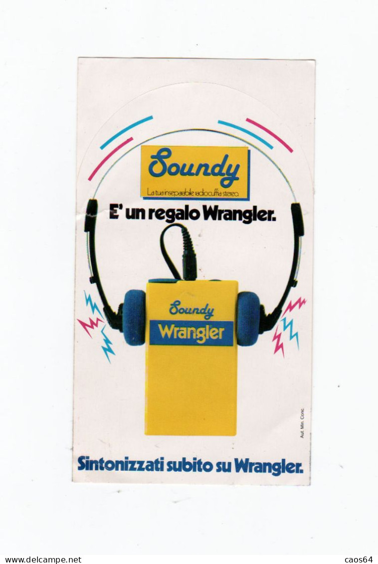 Wrangler Soundy 9,5 X 17 Cm  ADESIVO STICKER  NEW ORIGINAL - Autocollants