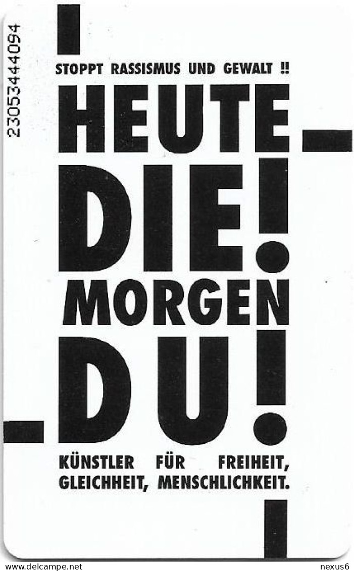 Germany - Stoppt Rassismus Und Gewalt 1 (Peter Maffay) - O 0935A - 05.1993, 6DM, 5.000ex, Mint - O-Reeksen : Klantenreeksen