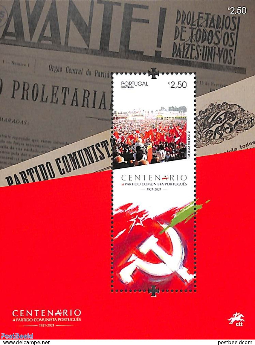 Portugal 2021 Communist Party S/s, Mint NH - Unused Stamps