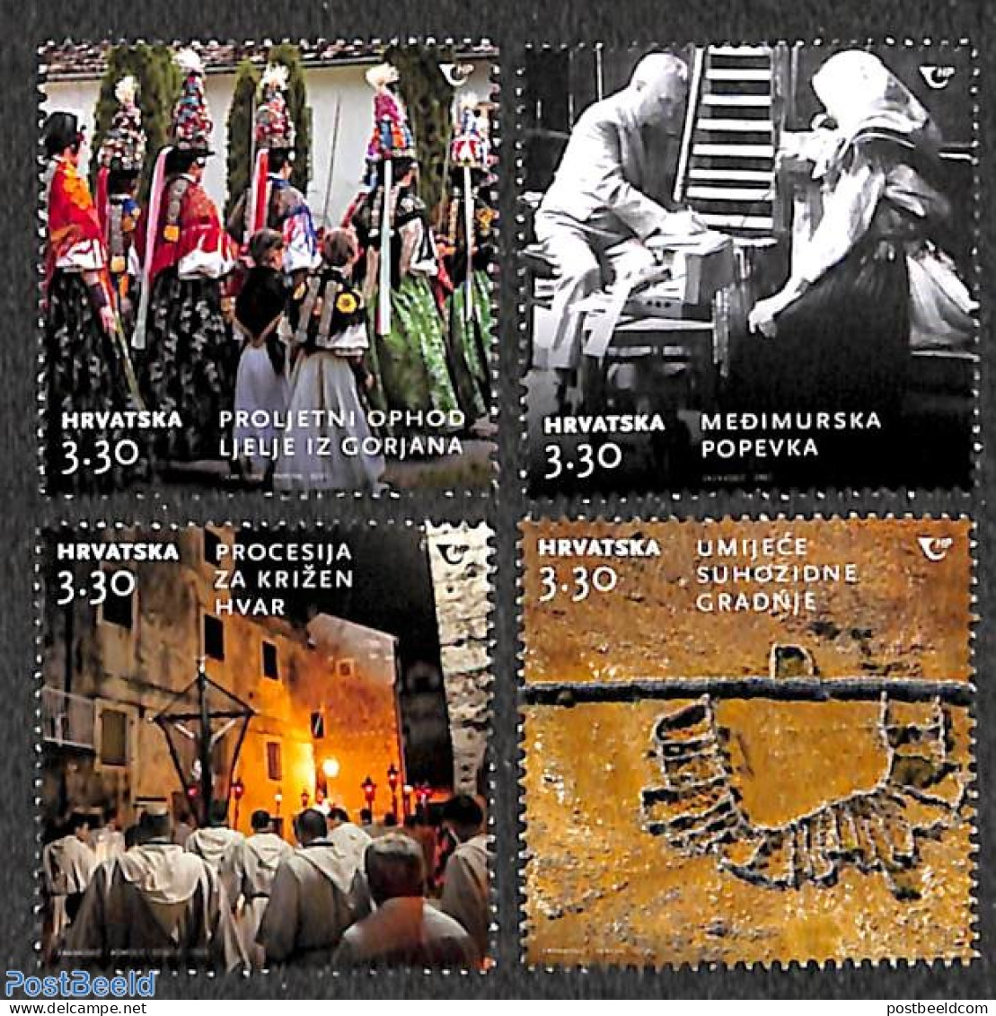 Croatia 2021 Cultural Heritage 4v, Mint NH, History - Various - Archaeology - Folklore - Archéologie