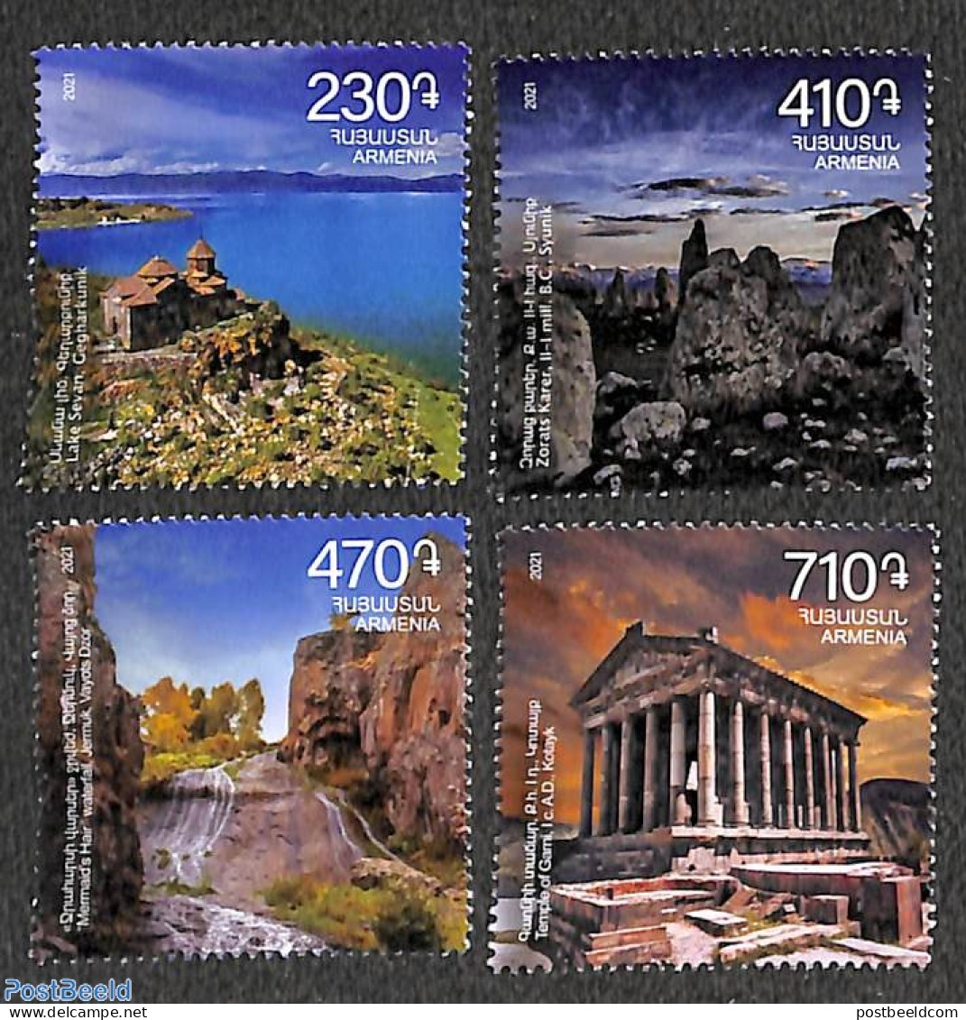 Armenia 2021 Tourism 4v, Mint NH, Various - Tourism - Armenia