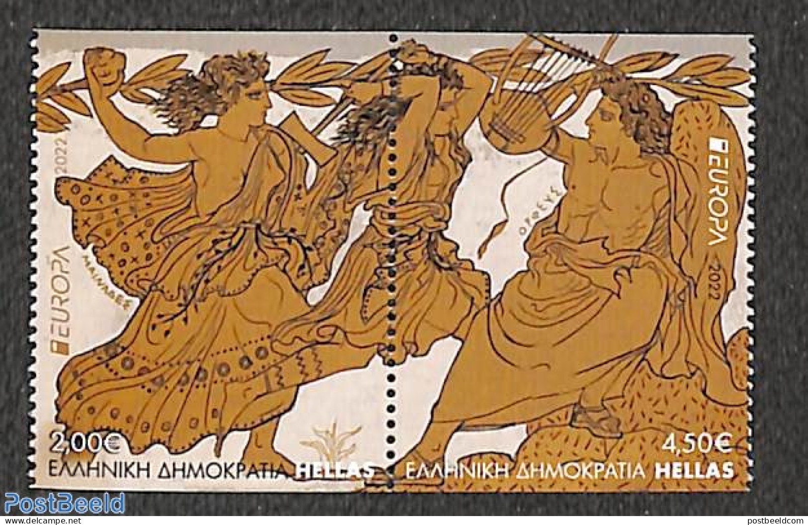 Greece 2022 Europa, Myths & Legends 2v From Booklet, Mint NH, History - Europa (cept) - Art - Fairytales - Unused Stamps