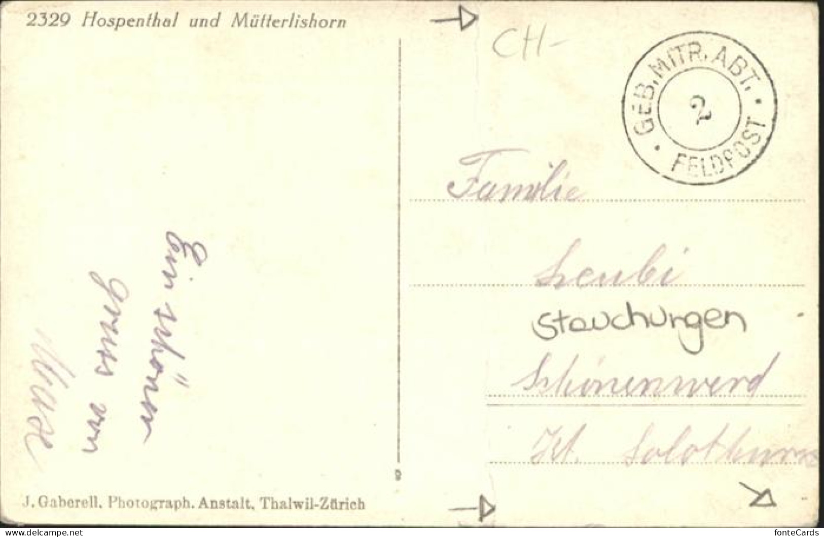 11019369 Hospental Muetterlishorn Hospental - Other & Unclassified