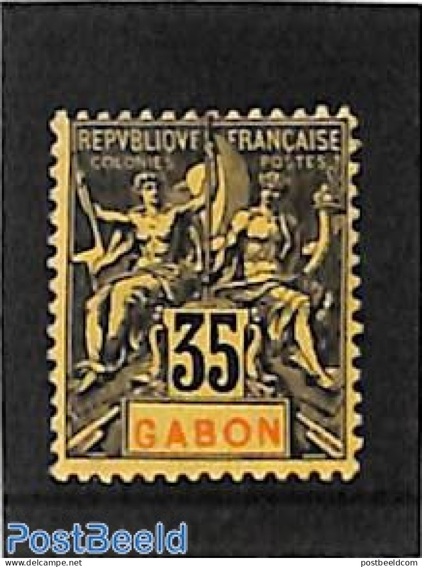 Gabon 1904 35c, Stamp Out Of Set, Unused (hinged) - Ongebruikt