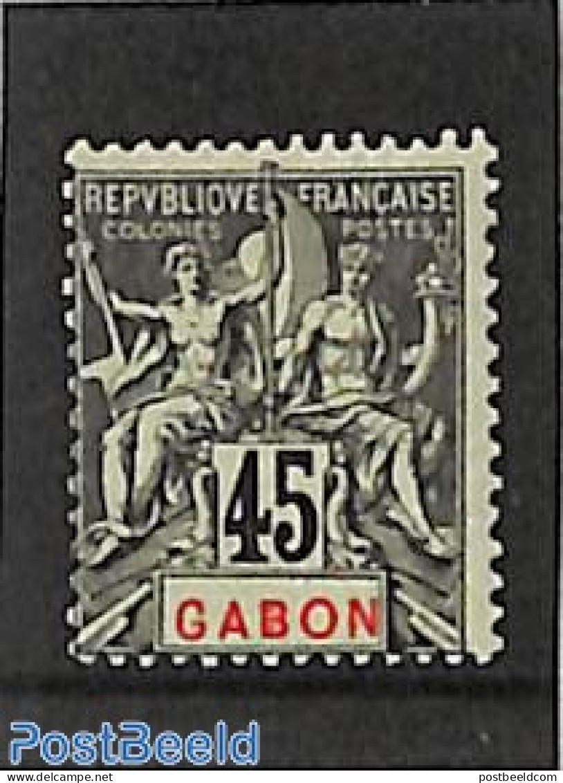 Gabon 1904 45c, Stamp Out Of Set, Unused (hinged) - Ungebraucht