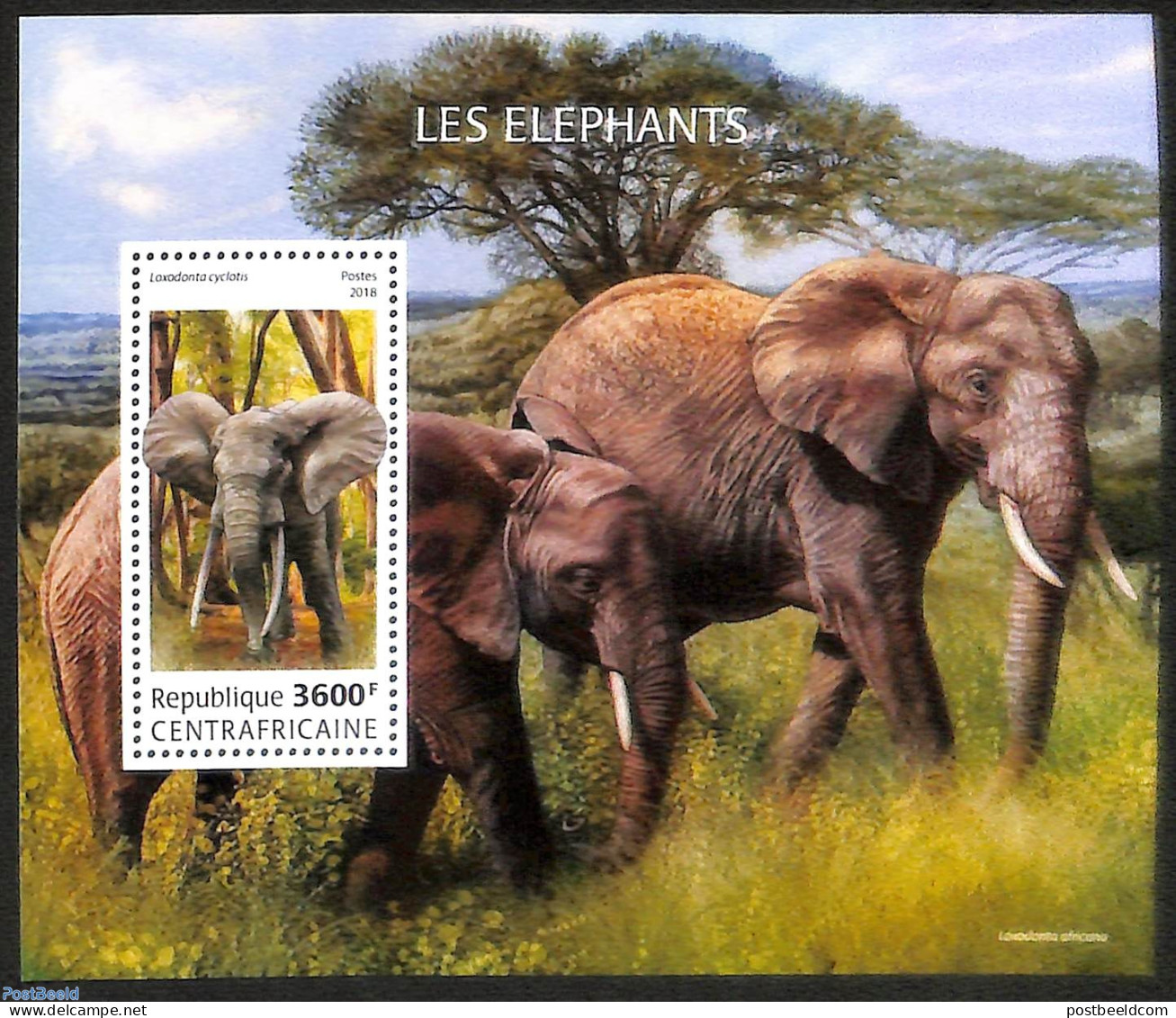 Central Africa 2018 Elephants, Mint NH, Nature - Elephants - Zentralafrik. Republik