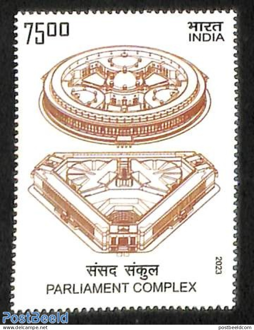 India 2023 Parliament Complex 1v, Mint NH - Unused Stamps