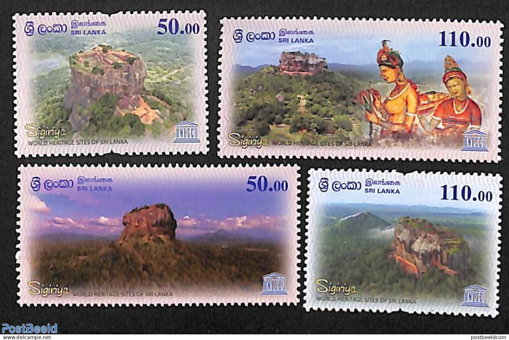 Sri Lanka (Ceylon) 2023 World Heritage, Sgiriya 4v, Mint NH, History - World Heritage - Sri Lanka (Ceylon) (1948-...)