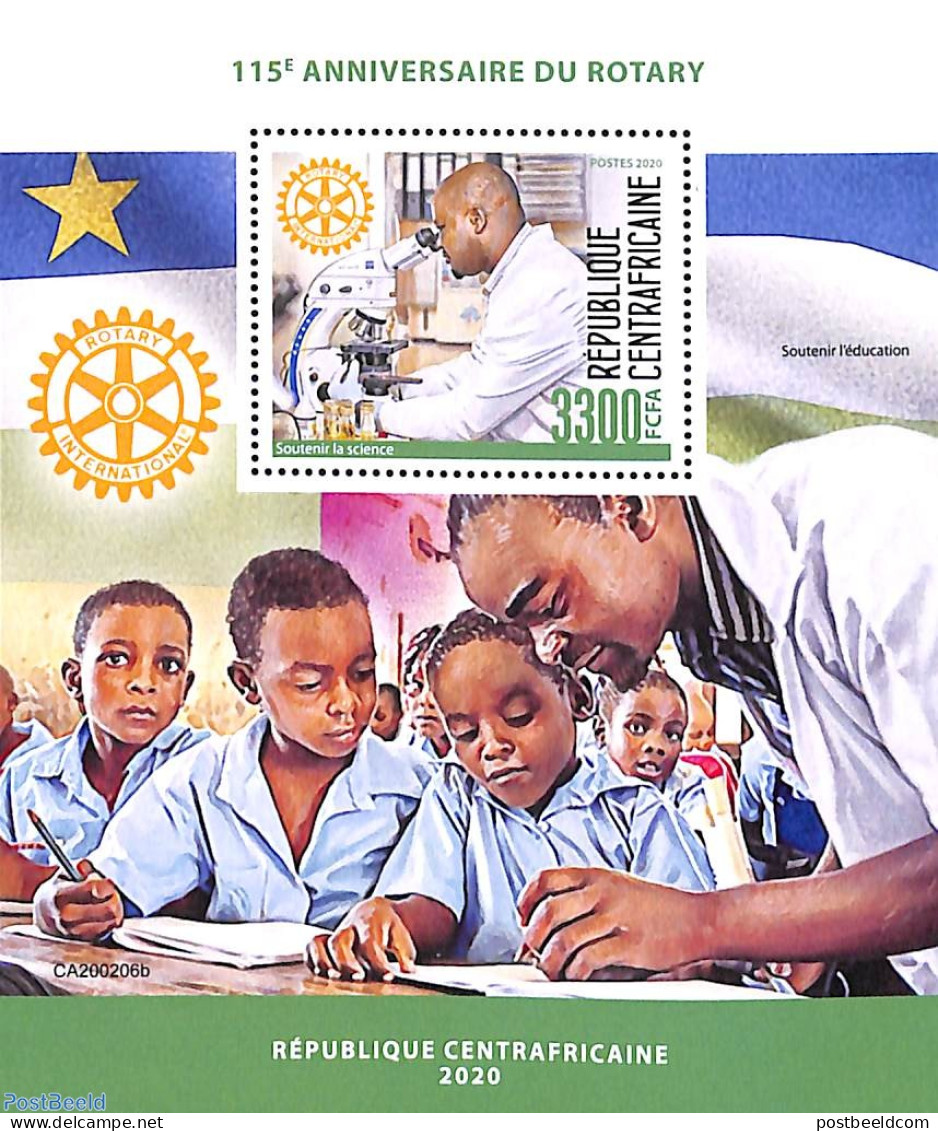 Central Africa 2020 Rotary S/s, Mint NH, Various - Rotary - Rotary, Lions Club