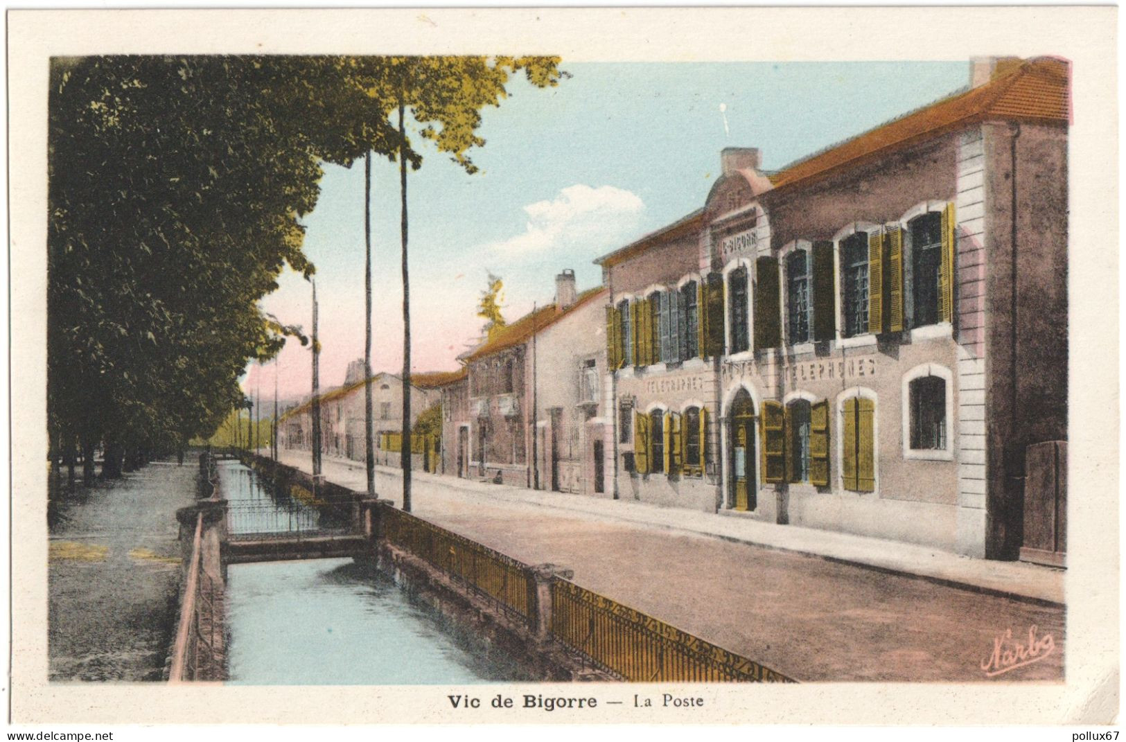 CPA DE VIC DE BIGORRE  (HAUTES-PYRÉNÉES)  LA POSTE - Vic Sur Bigorre