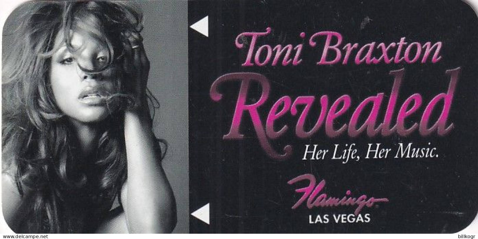 USA - Toni Braxton/Revealed, Westgate Resort Casino, Hotel Keycard, Used - Cartes D'hotel