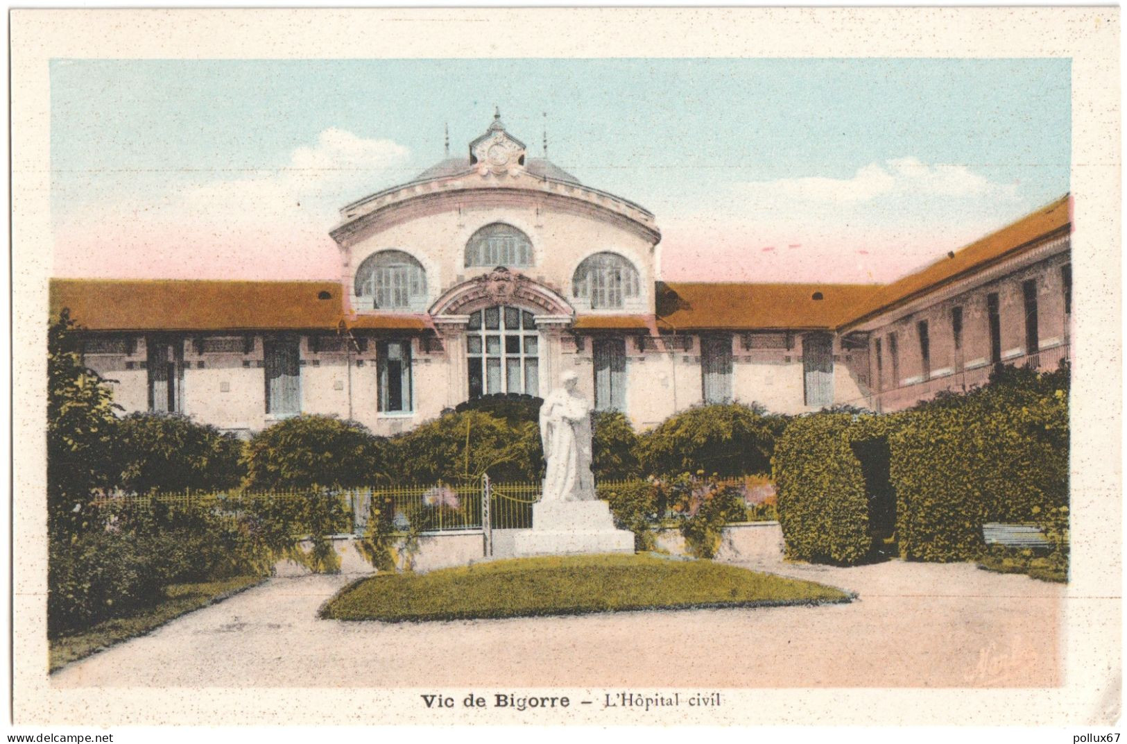 CPA DE VIC DE BIGORRE  (HAUTES-PYRÉNÉES)  L'HÔPITAL CIVIL - Vic Sur Bigorre