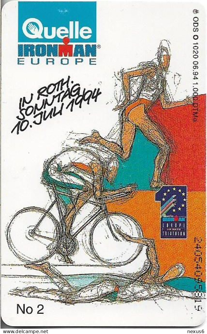 Germany - Quelle Ironman Europe In Roth - O 1020 - 06.1994, 6DM, 1.000ex, Used - O-Series : Séries Client