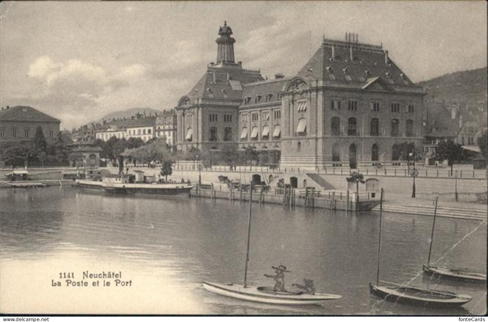 11019173 Neuchatel NE Poste Et La Port Neuchatel - Autres & Non Classés