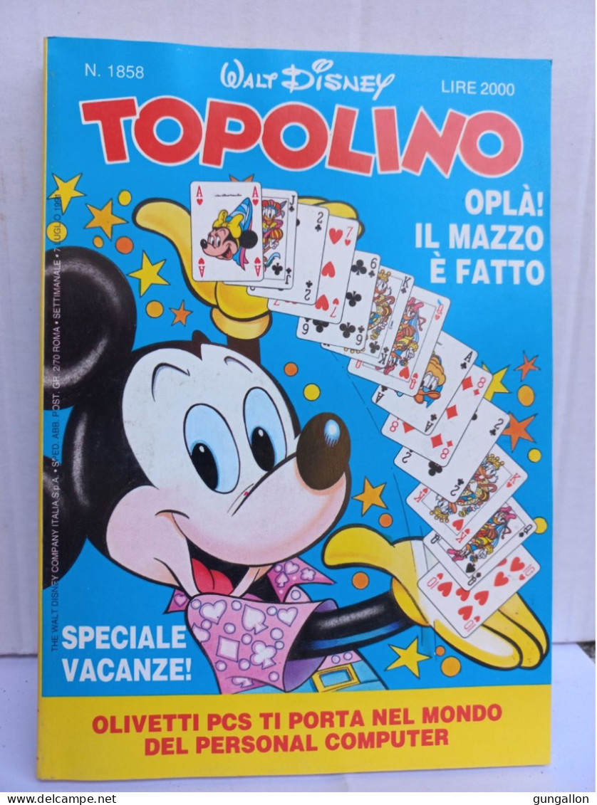 Topolino (Mondadori 1991) N. 1858 - Disney