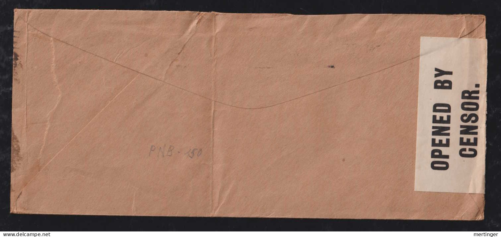 USA 1918 Censor Cover Perfin PNB PHILADELPHIA To SAO PAULO Brasil - Briefe U. Dokumente