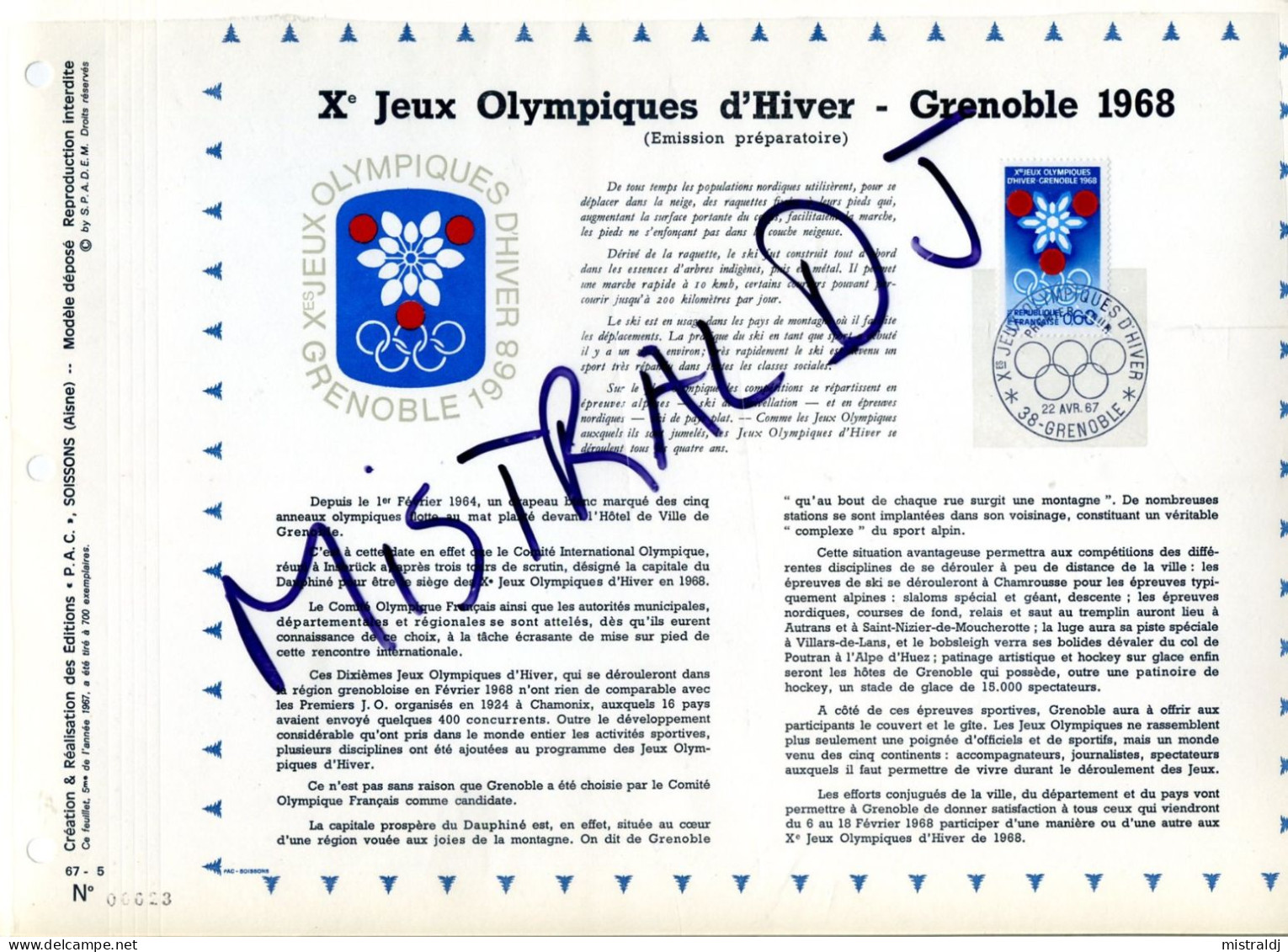 Rarissime, Totalité Des Feuillets PAC De 1967, 25 Feuillets, 26 Scans, Précurseurs De CEF - 1960-1969