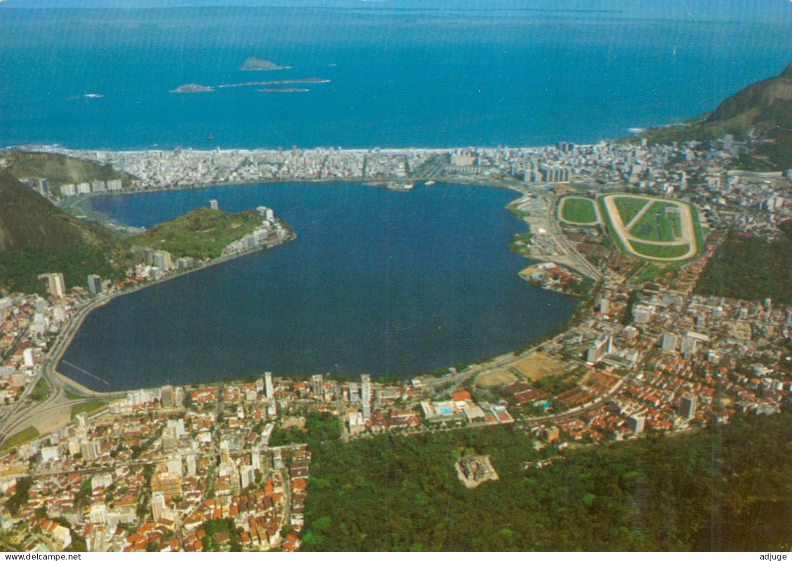 CPM- Rio De Janeiro - Lagon Rodrigo De Freitas - Vue Aérienne* TBE - Rio De Janeiro