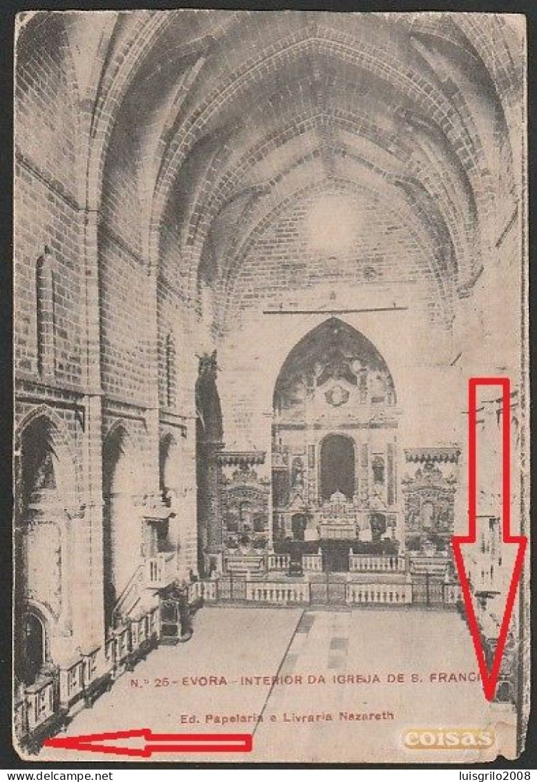Évora -  Interior Da Egreja De S. Francisco - Evora