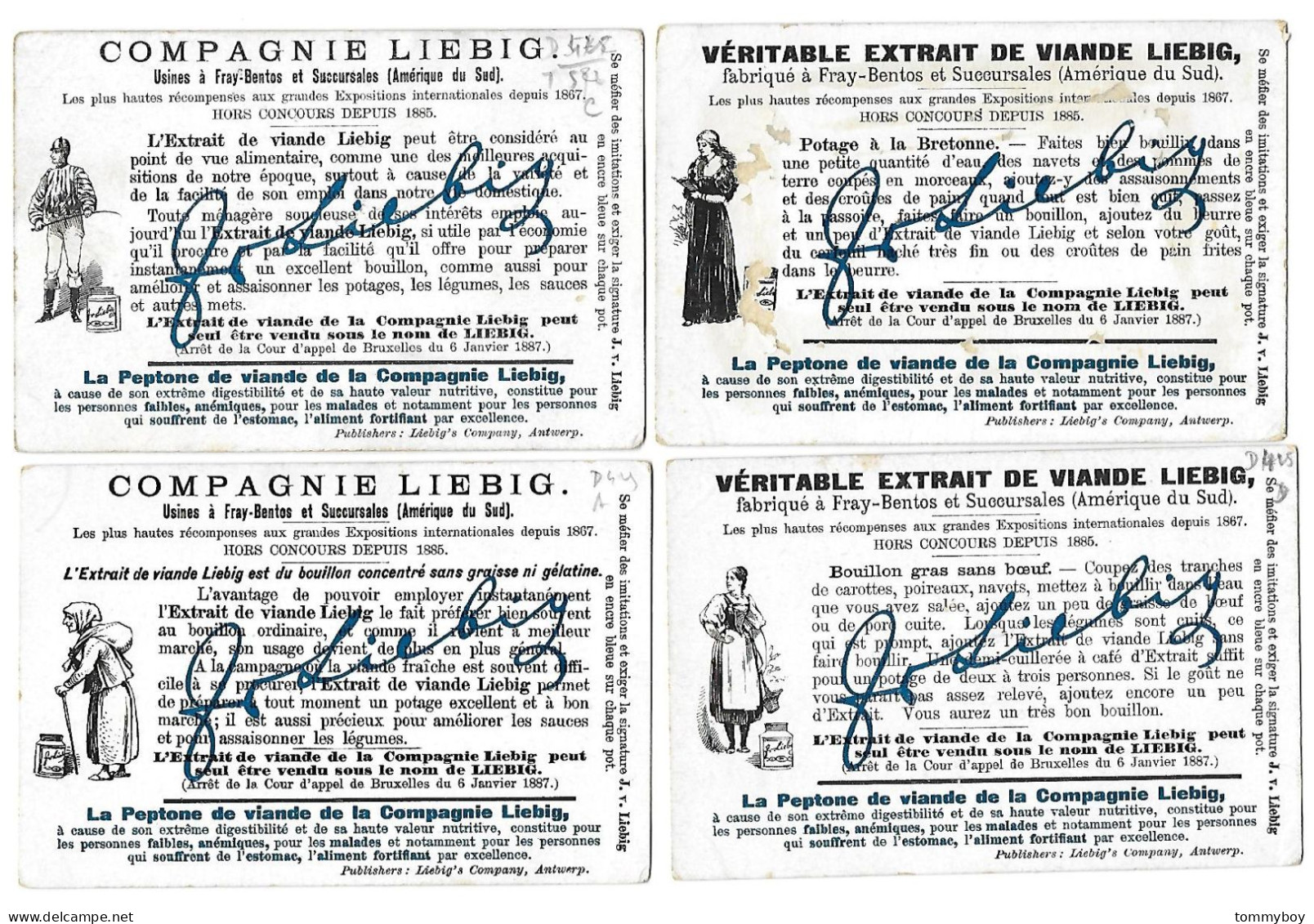 S 559, Liebig 6 Cards, Images à Chercher 19° (one Backside Has Some Damage) (ref B12) - Liebig