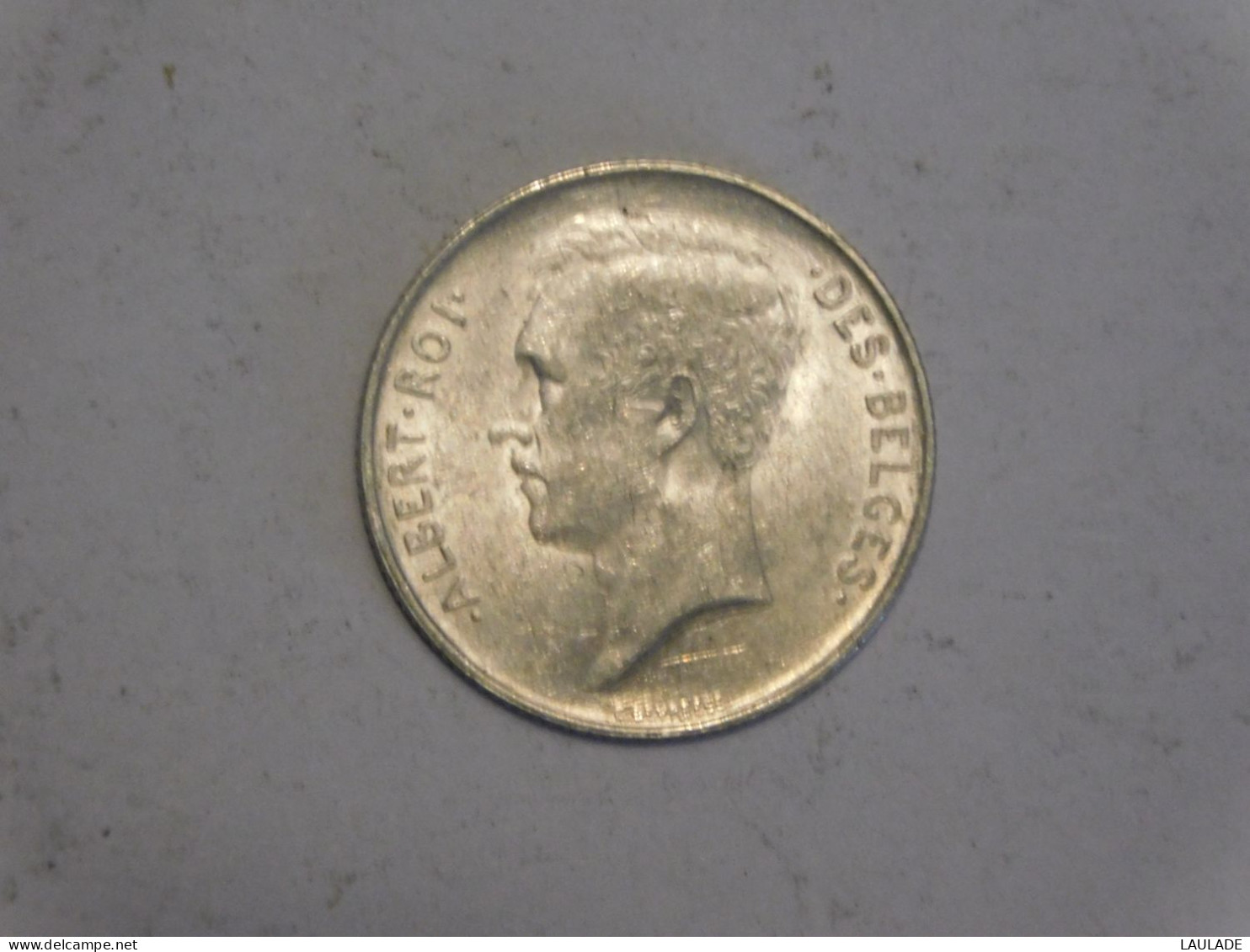 BELGIQUE 1 Franc 1914 Silver, Argent - 1 Franc