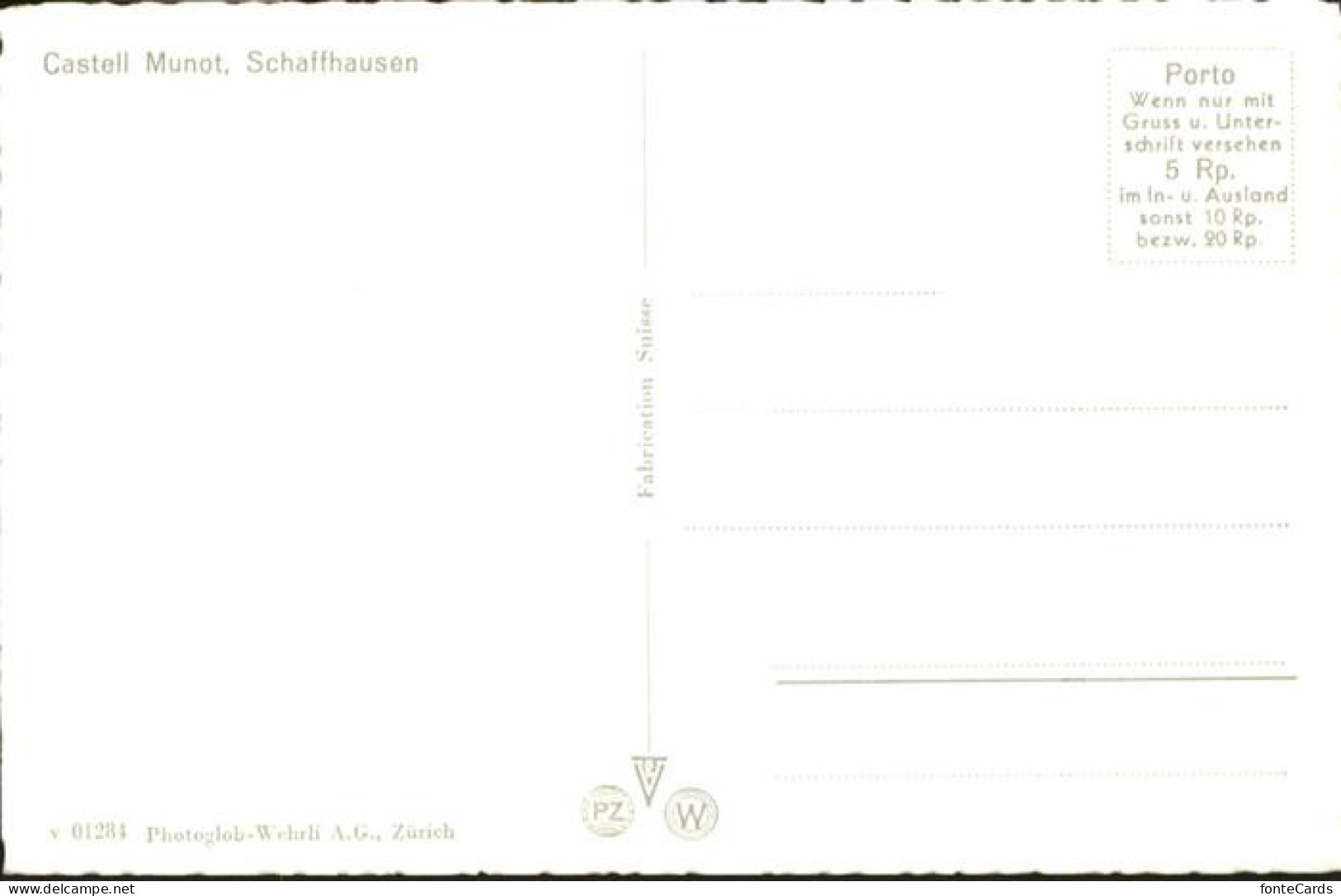 11018032 Schaffhausen SH Munot Schaffhausen - Autres & Non Classés