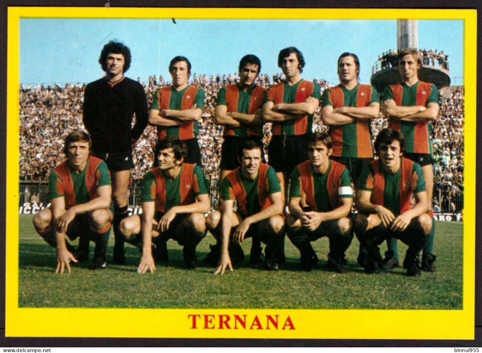 Foglietto Calcio Ternana Formazione 1975 - Soccer