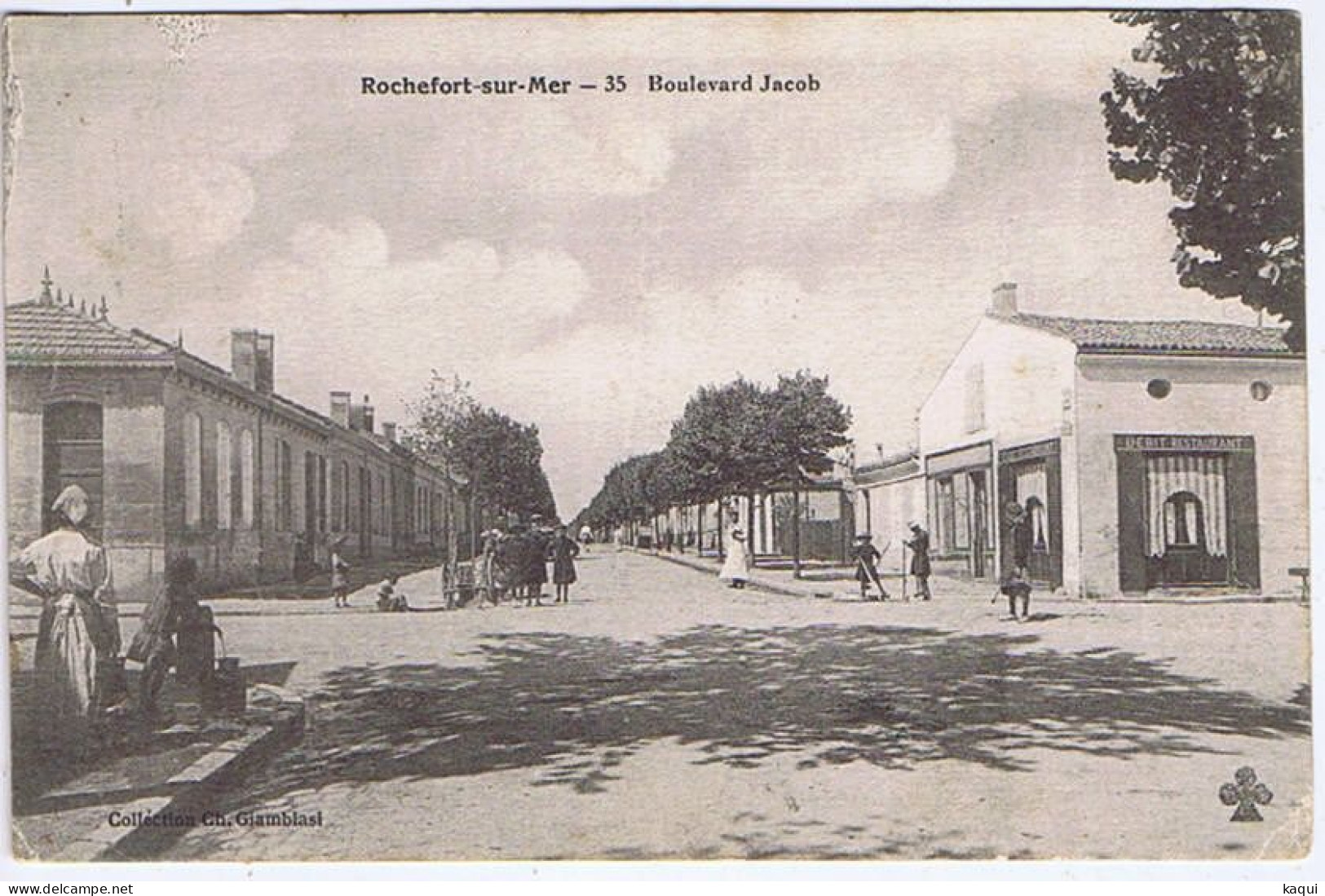 CHARENTE-MARITIME - ROCHEFORT-sur-MER - Boulevard Jacob ( Animation ) - Collection Ch. Giambiasi - N° 35 - Rochefort