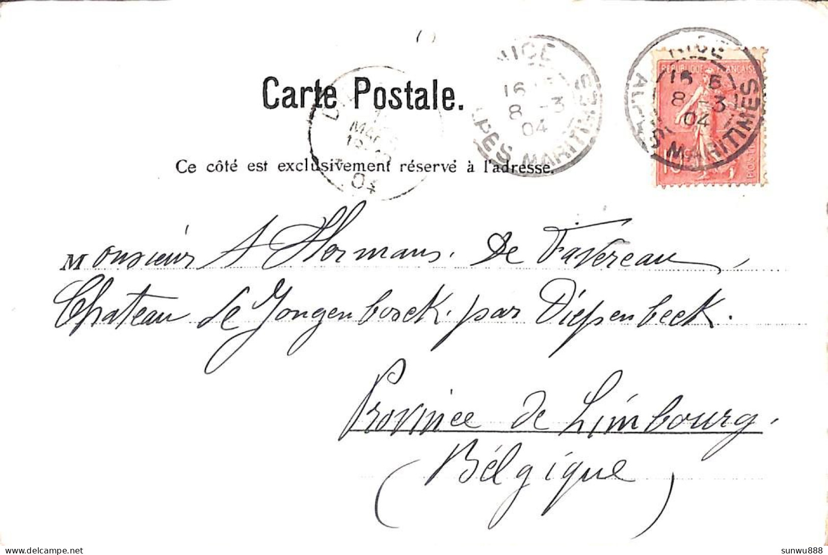 Souvenir De Monte Carlo - Le Casino Edit M. Teinert Colorisée 1904 - Monte-Carlo