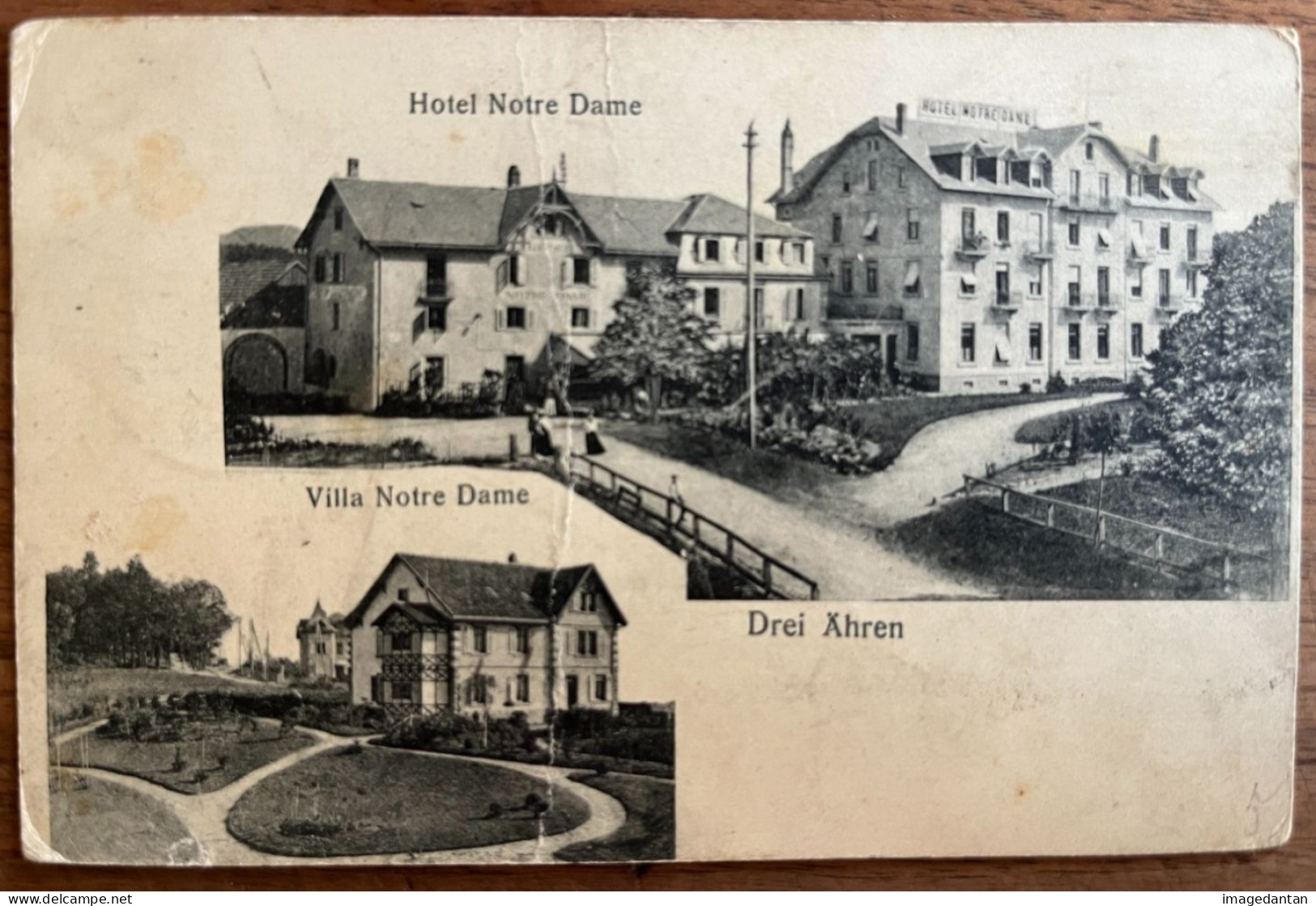 Hôtel Et Villa Notre Dame - Drei Ähren - A Circulé En 1907 - Trois-Epis