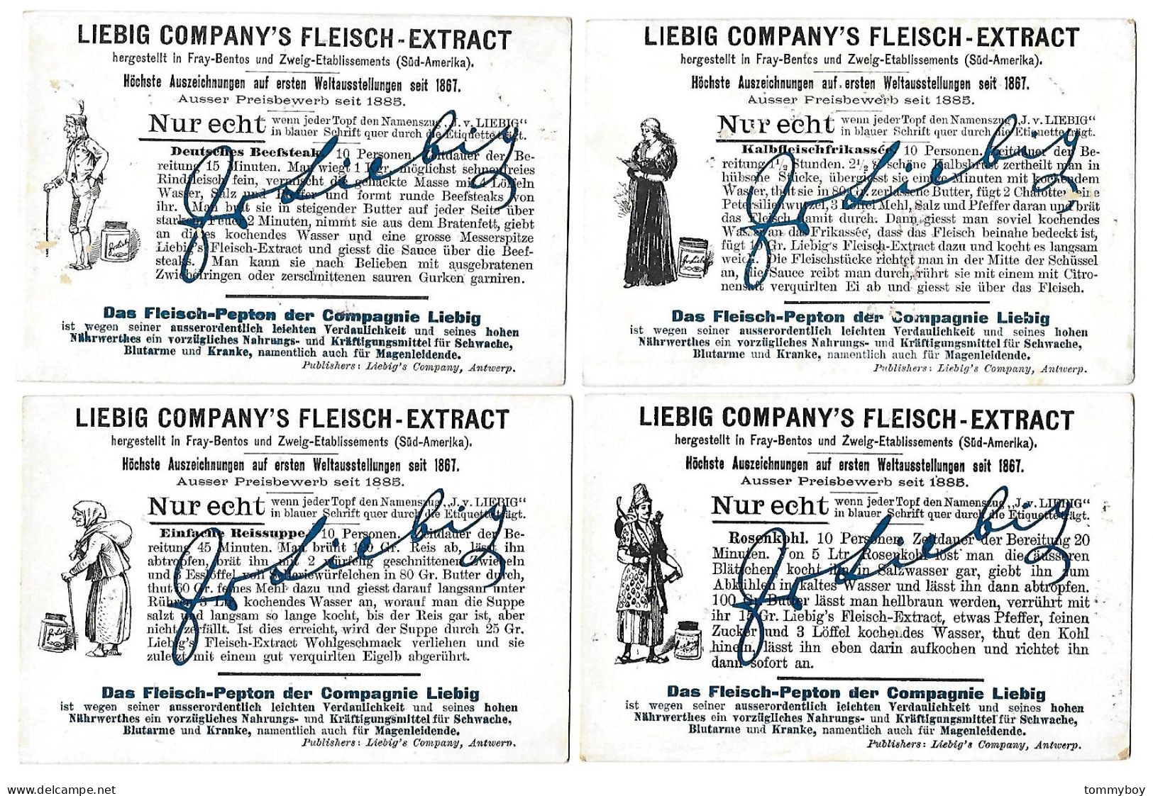 S 559, Liebig 6 Cards, Vexierbilder XVIII (GERMAN) (ref B12) - Liebig