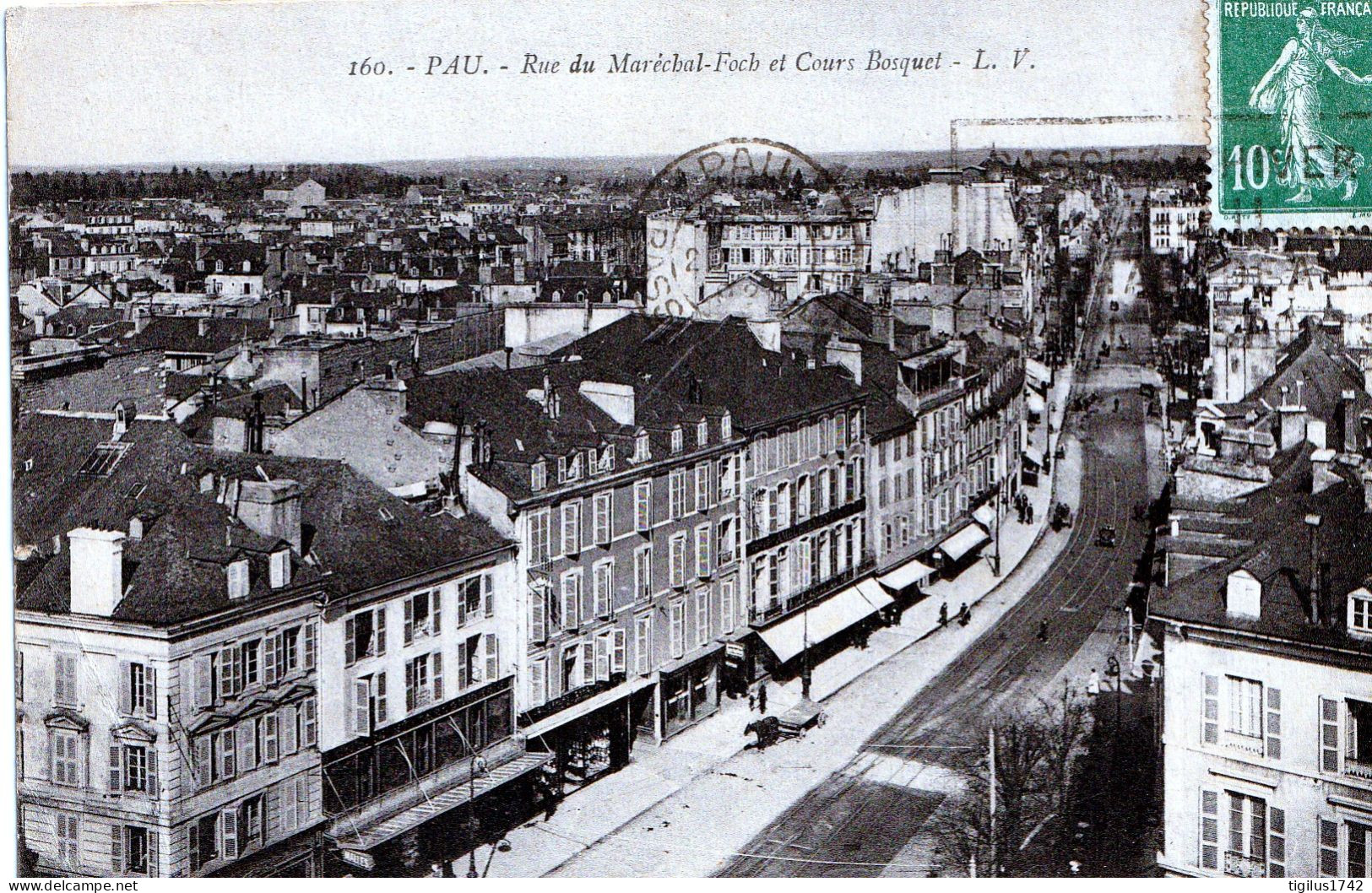 Pau Rue Du Maréchal Foch Et Cours Bosquet - Pau