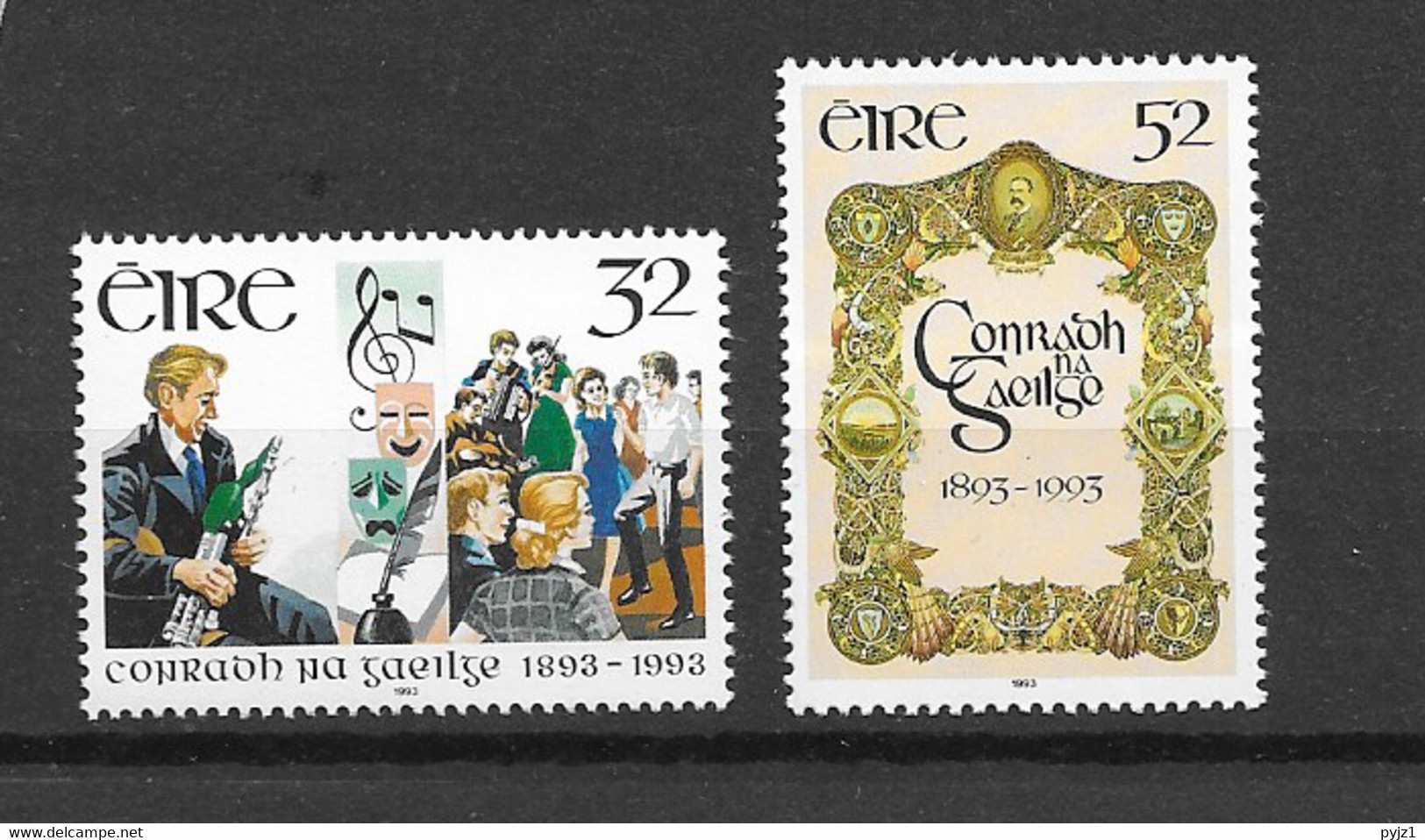 1993 MNH Ireland Michel 827-28 Postfris** - Unused Stamps