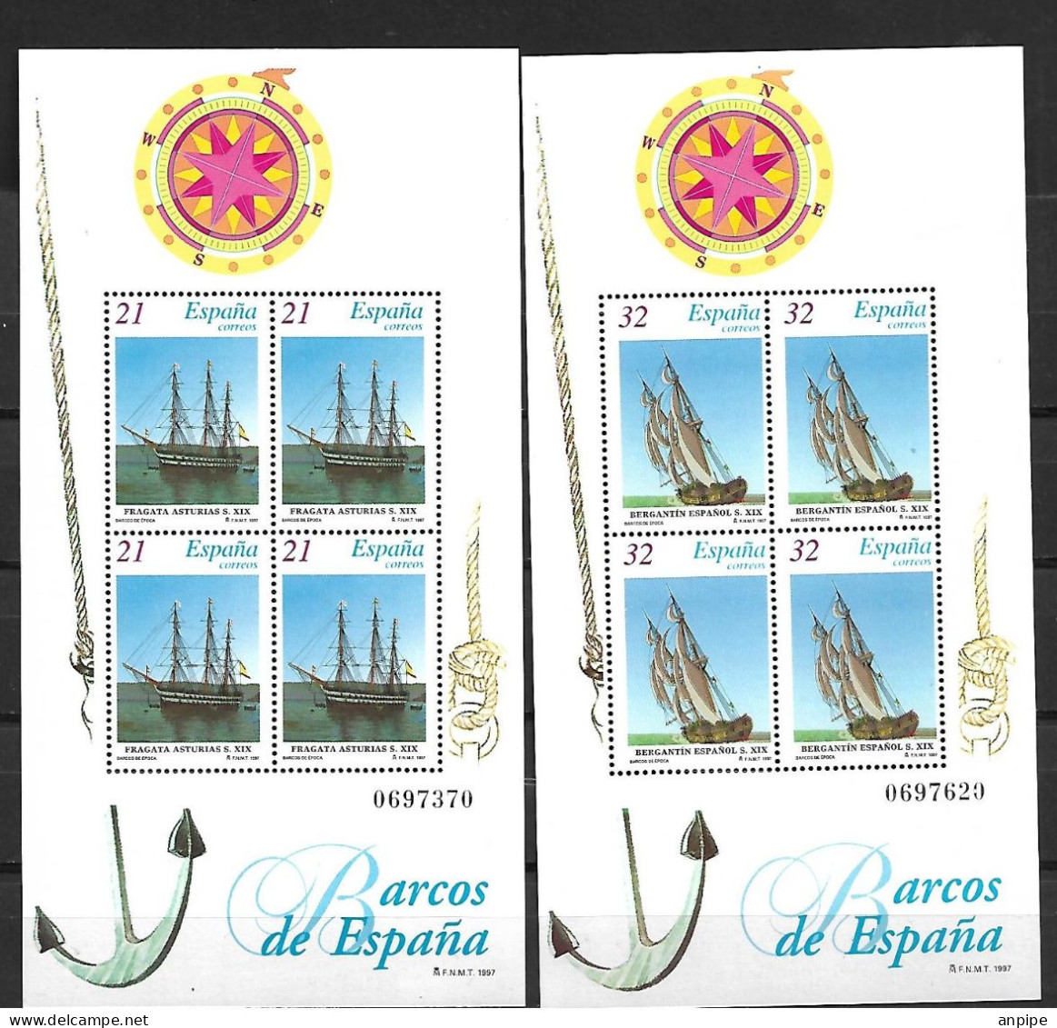 ESPAÑA, 1997 - Unused Stamps