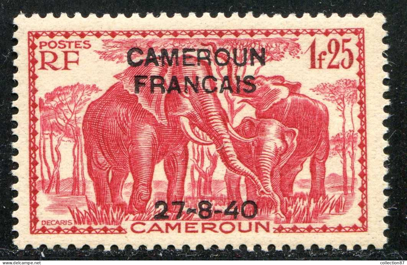 REF090 > CAMEROUN < Yv N° 223 * * Neuf Luxe Dos Visible -- MNH * * -- ELEPHANT - Ungebraucht