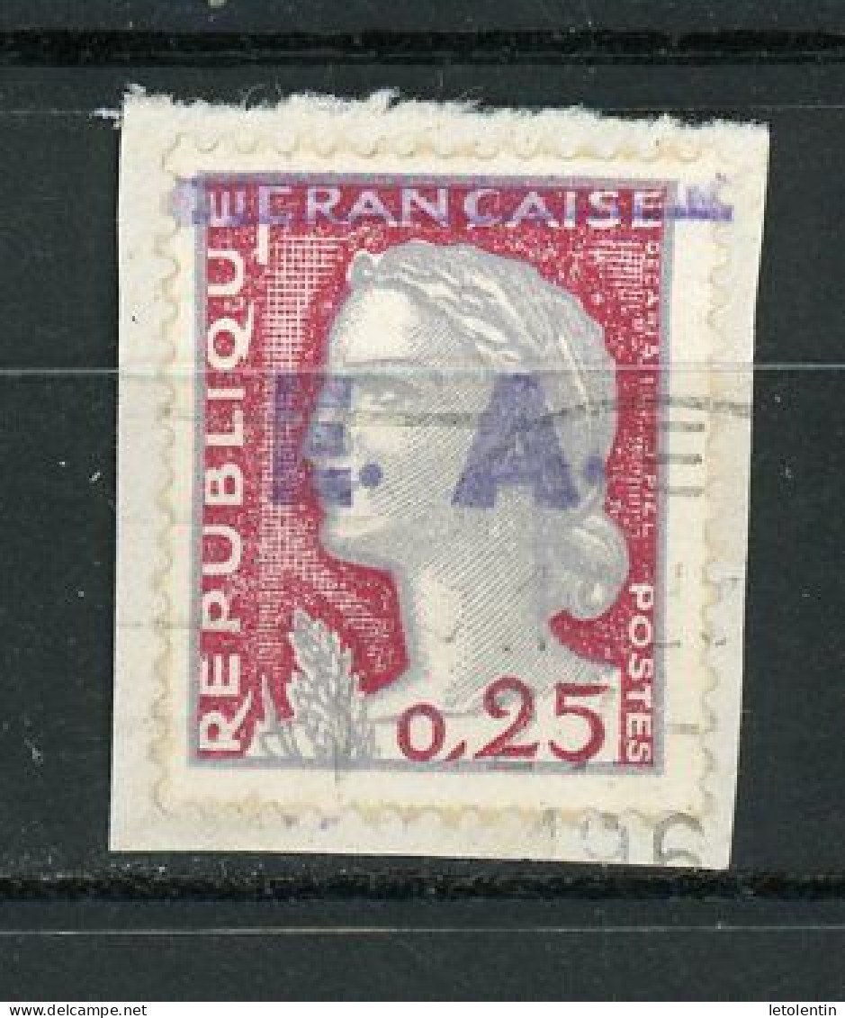 ALGÉRIE : M. DE DECARIS - (SURCH. EA) N° Yvert 355 Obli. RÉPUBLIQUE NON RAYÉ (SUR FRAGMENT) - Algeria (1962-...)