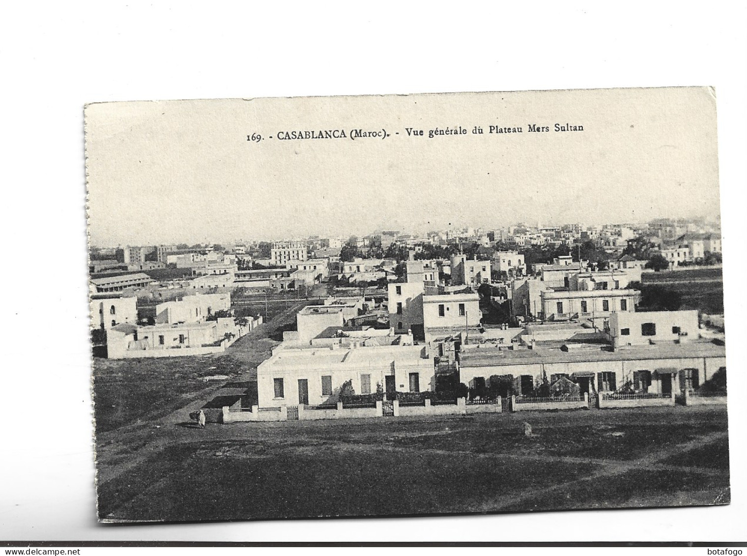 CPA  CASABLANCA , VUE GENERALE DU PLATEAU MARS SULTAN  En 1925! - Casablanca