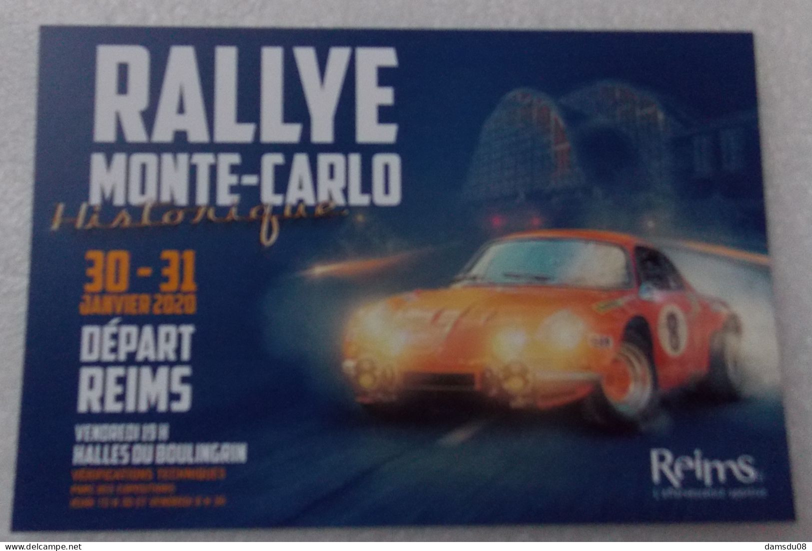 RALLYE MONTE CARLO Historique 2020 Départ Reims Alpine A110 - Rallye