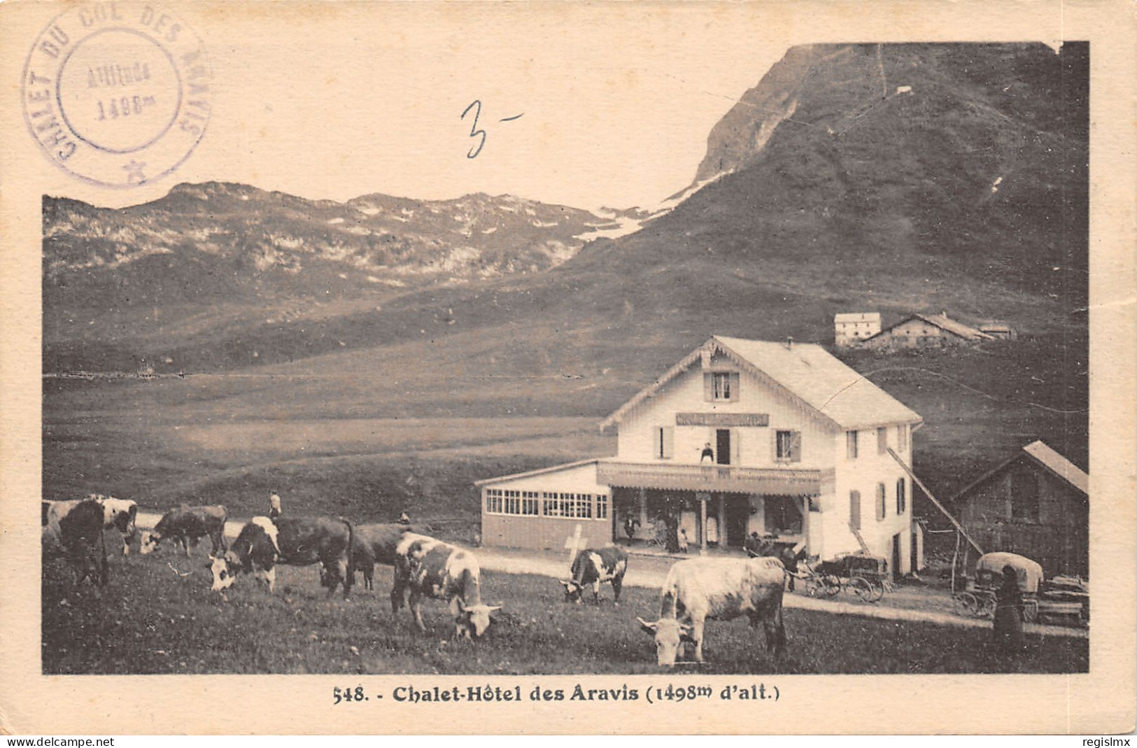 74-LES ARAVIS-CHALET HOTEL-N°2164-B/0305 - Other & Unclassified