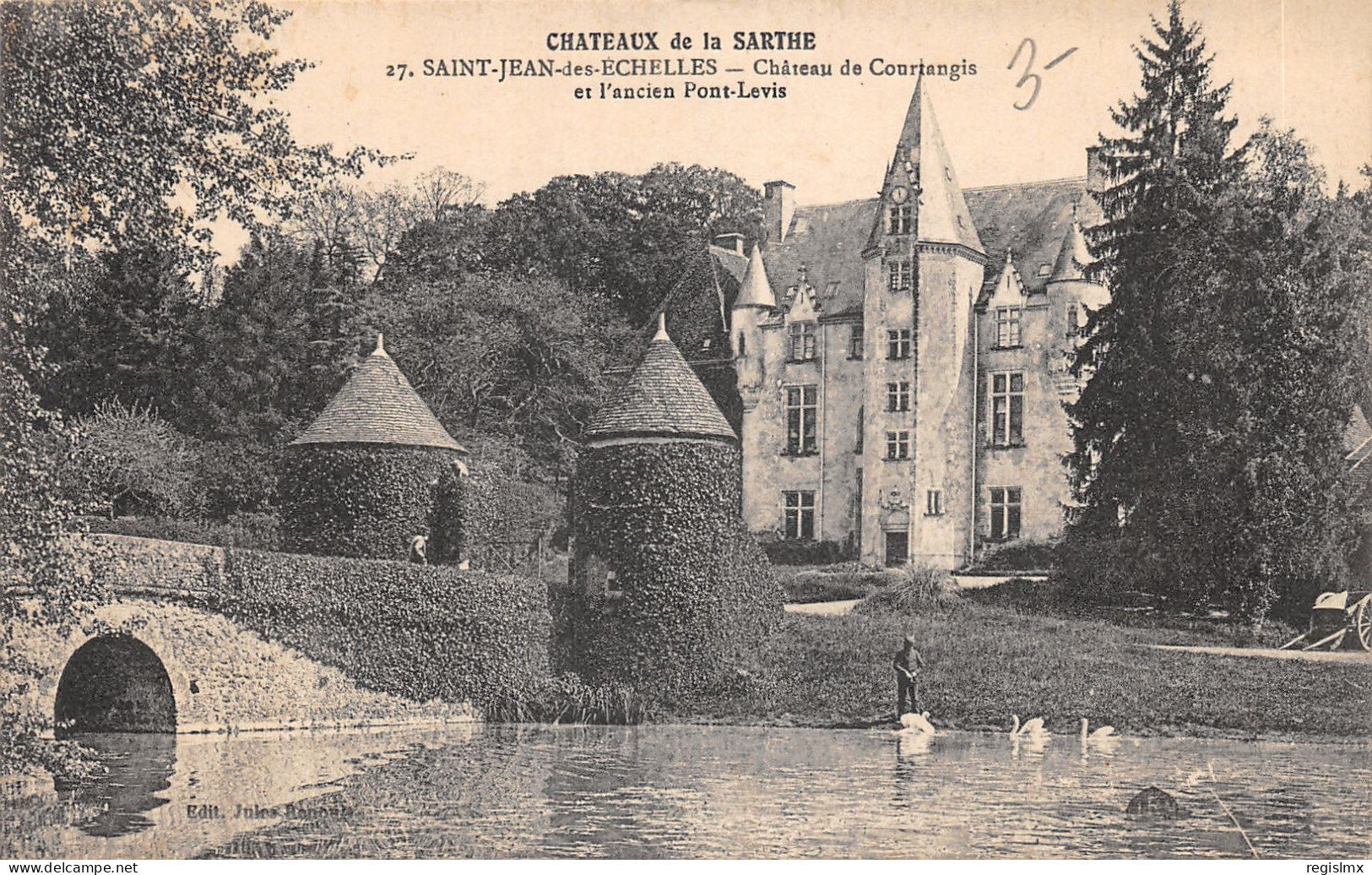 72-SAINT JEAN DES ECHELLES-CHATEAU DE COURTANGIS-N°2164-A/0361 - Other & Unclassified