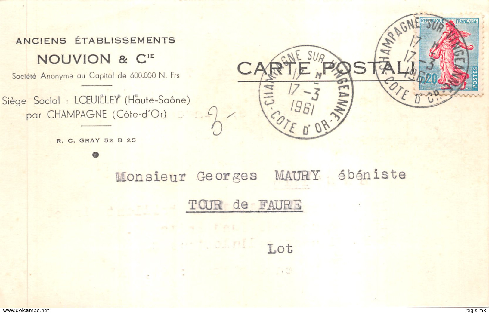 70-LOEUILLEY-AVIS D EXPEDITION-N°2164-A/0131 - Other & Unclassified