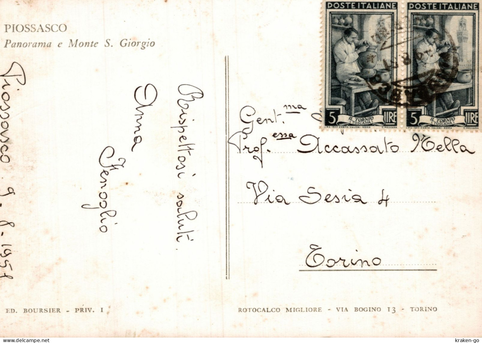 PIOSSASCO, Torino - Panorama - VG - #047 - Other & Unclassified