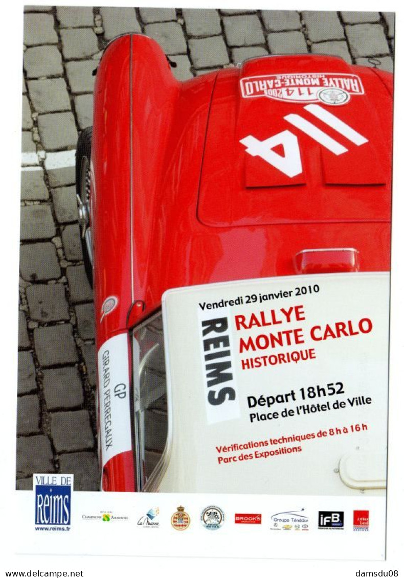 RALLYE MONTE CARLO Historique 2010 Départ Reims Austin Healey - Rally Racing
