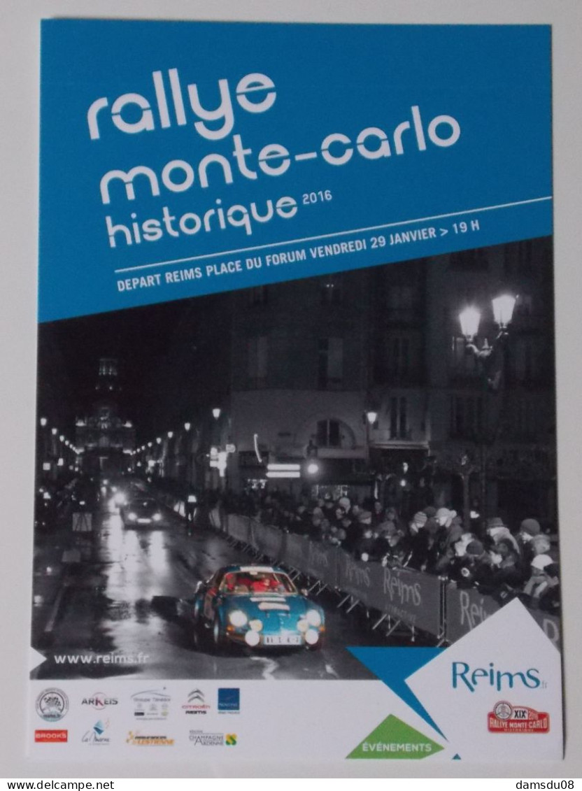 RALLYE MONTE CARLO Historique 2016 Départ Reims Alpine A110 - Rally Racing