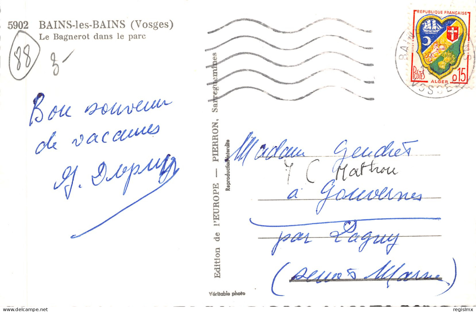 88-BAINS LES BAINS-N°2165-B/0325 - Bains Les Bains