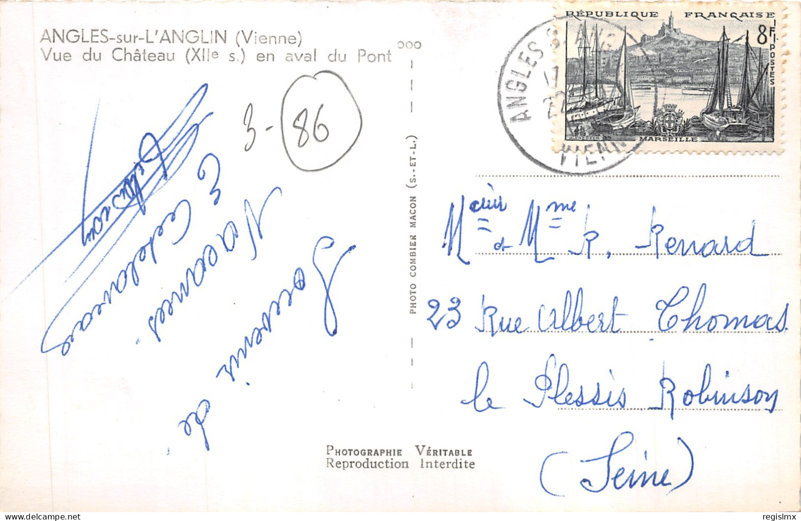 86-ANGLES SUR L ANGLIN-N°2165-A/0345 - Other & Unclassified