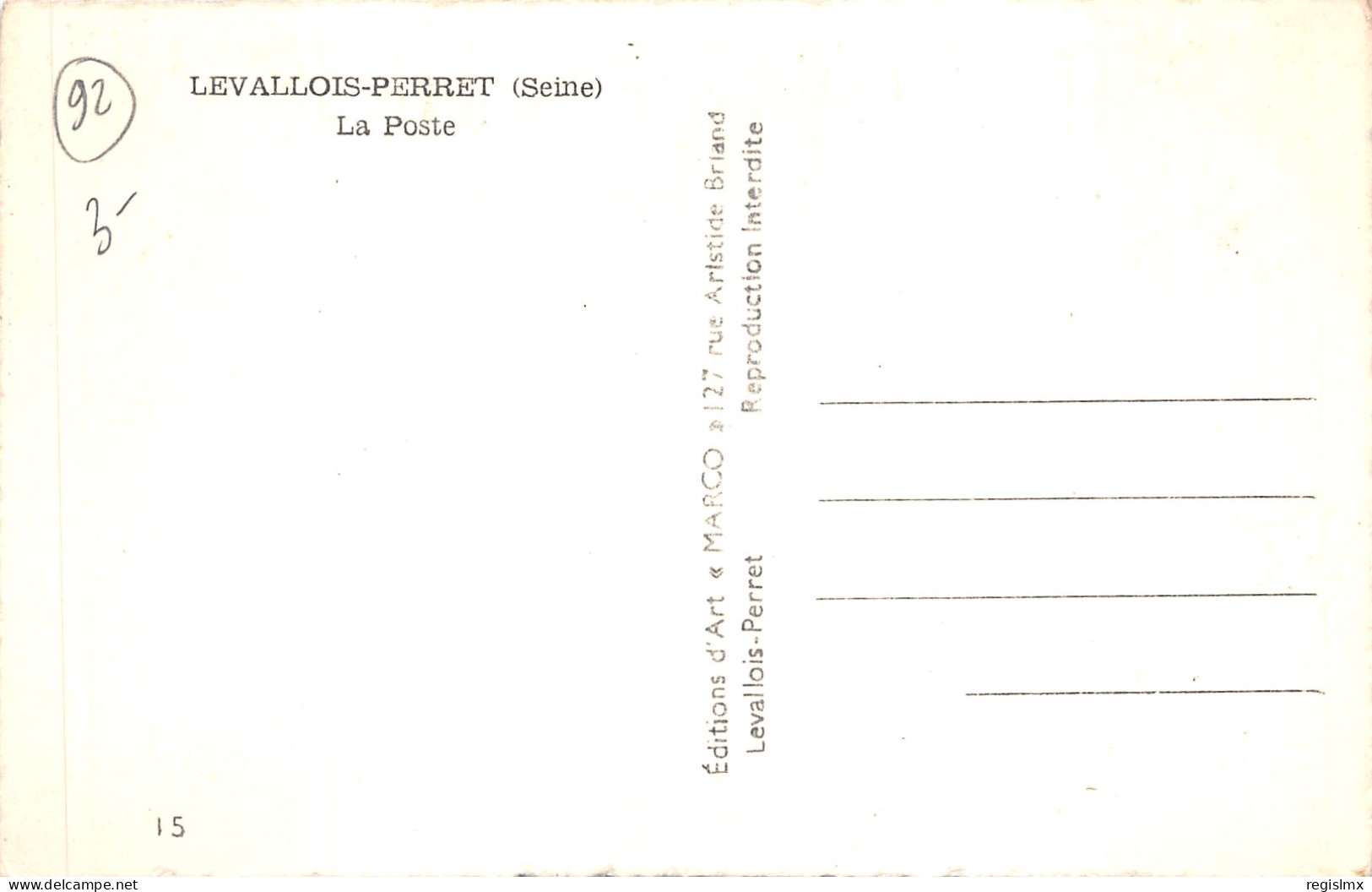 92-LEVALLOIS PERRET-N°2165-C/0351 - Levallois Perret