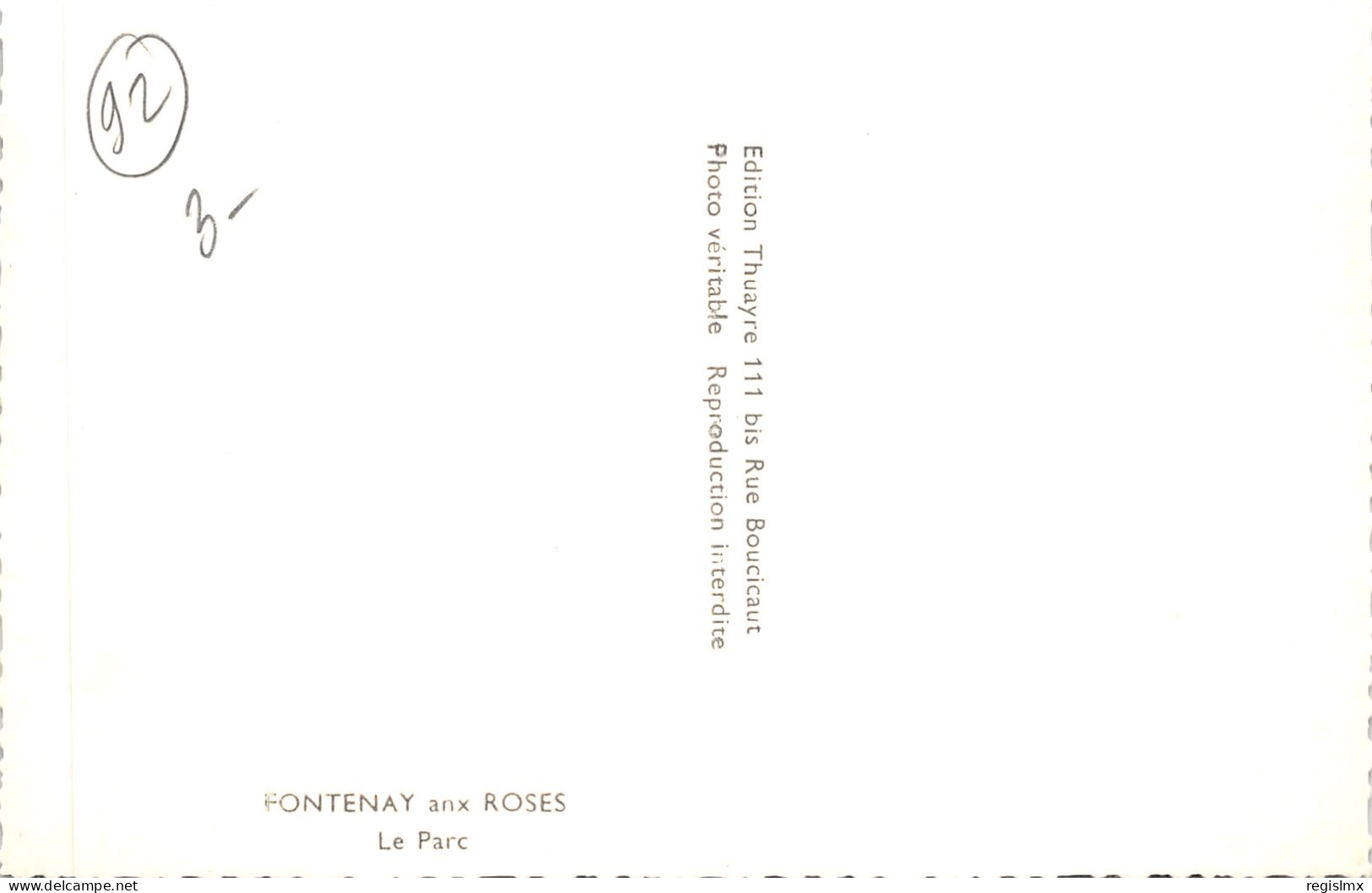92-FONTENAY AUX ROSES-N°2165-C/0339 - Fontenay Aux Roses