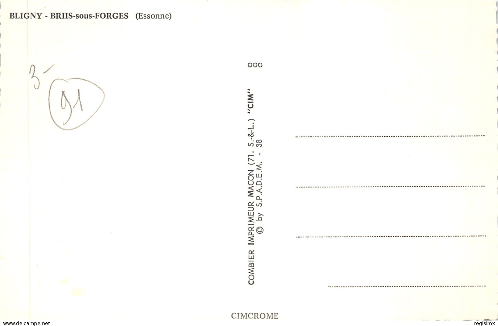 91-BLIGNY-BRIIS SOUS FORGES-N°2165-C/0223 - Other & Unclassified