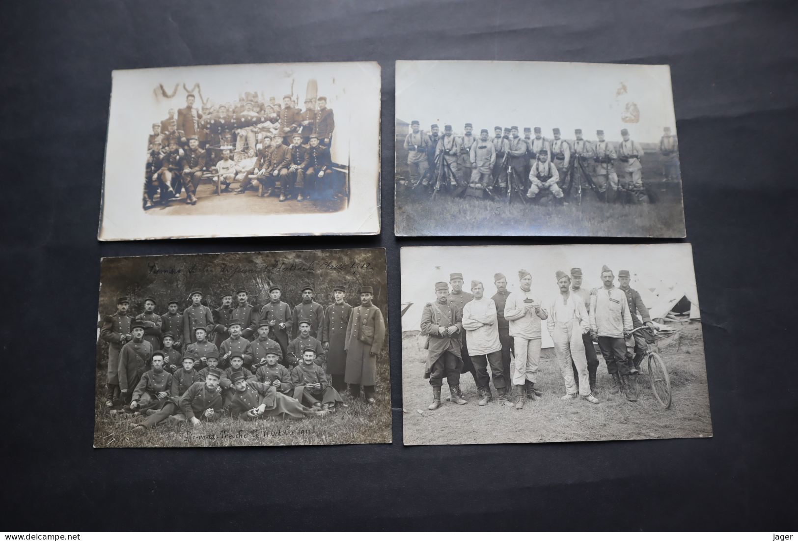 36 Cartes Photos Du 168 Eme RI  1913  Gros Plan    Garde Au Drapeau, Concours De Tir ... Les Loups Du Bois Le Prêtre - War, Military